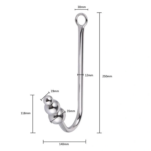 Anal Hooks Hook Collar and with Beaded Anal Elegant 5334 Cuffs 0930